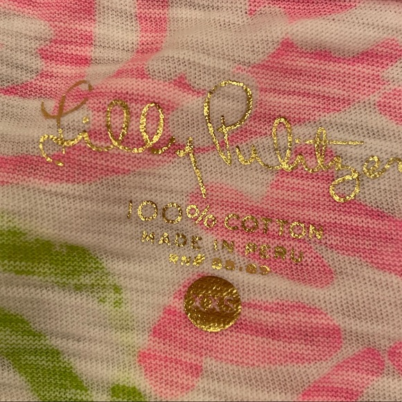 Lilly Pulitzer lightweight V neck Tee - Picture 5 of 8